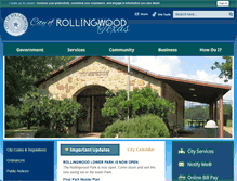 Tablet Screenshot of cityofrollingwood.com